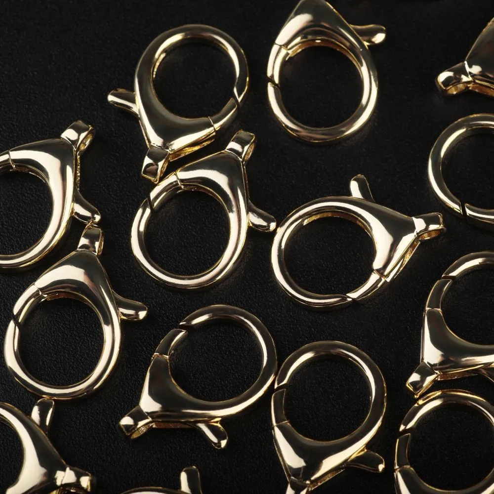 замочек-лобстер, позолота, 20x15x4.5 мм