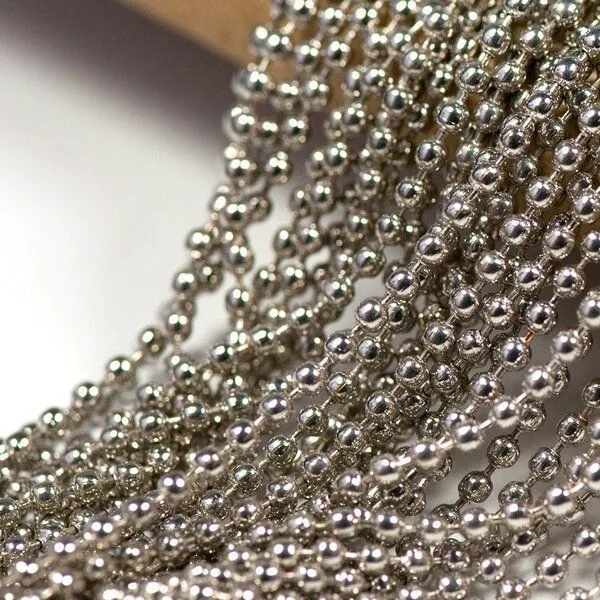 цепочка "шарик", цвет платина, шарик 2 мм