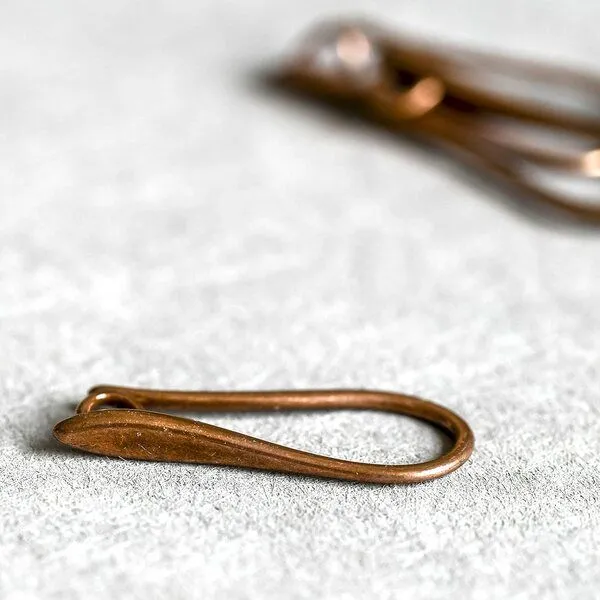 швензы "одри", цвет красная медь, 20.5x8.5х1 мм