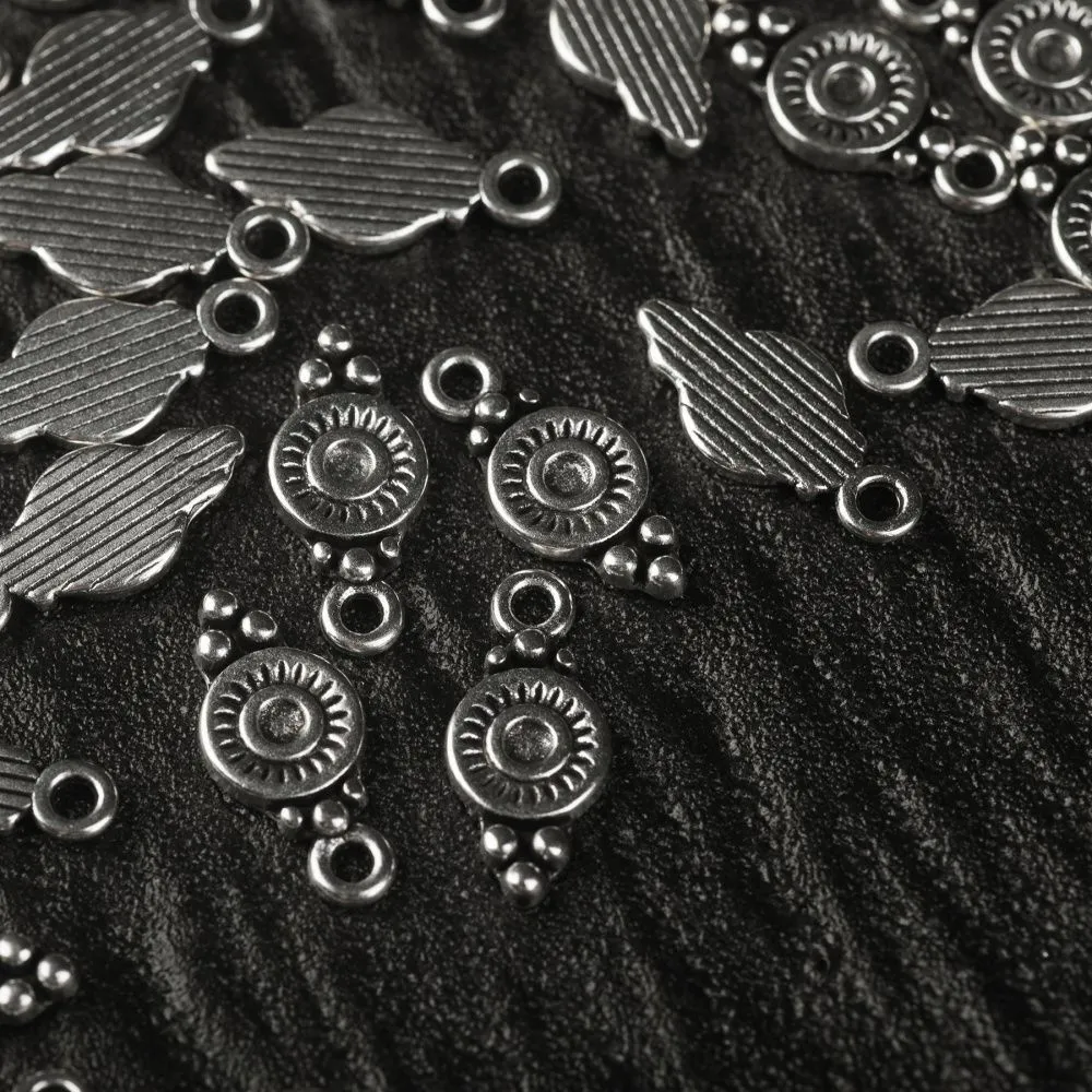 подвеска металл "митра", цвет античное серебро, 16x7x1.5 мм