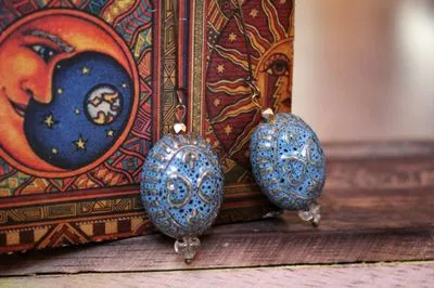 Серьги "Туманный лес"