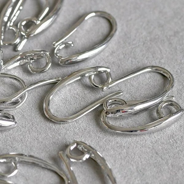 швензы "летиция", цвет платина, 15х8 мм