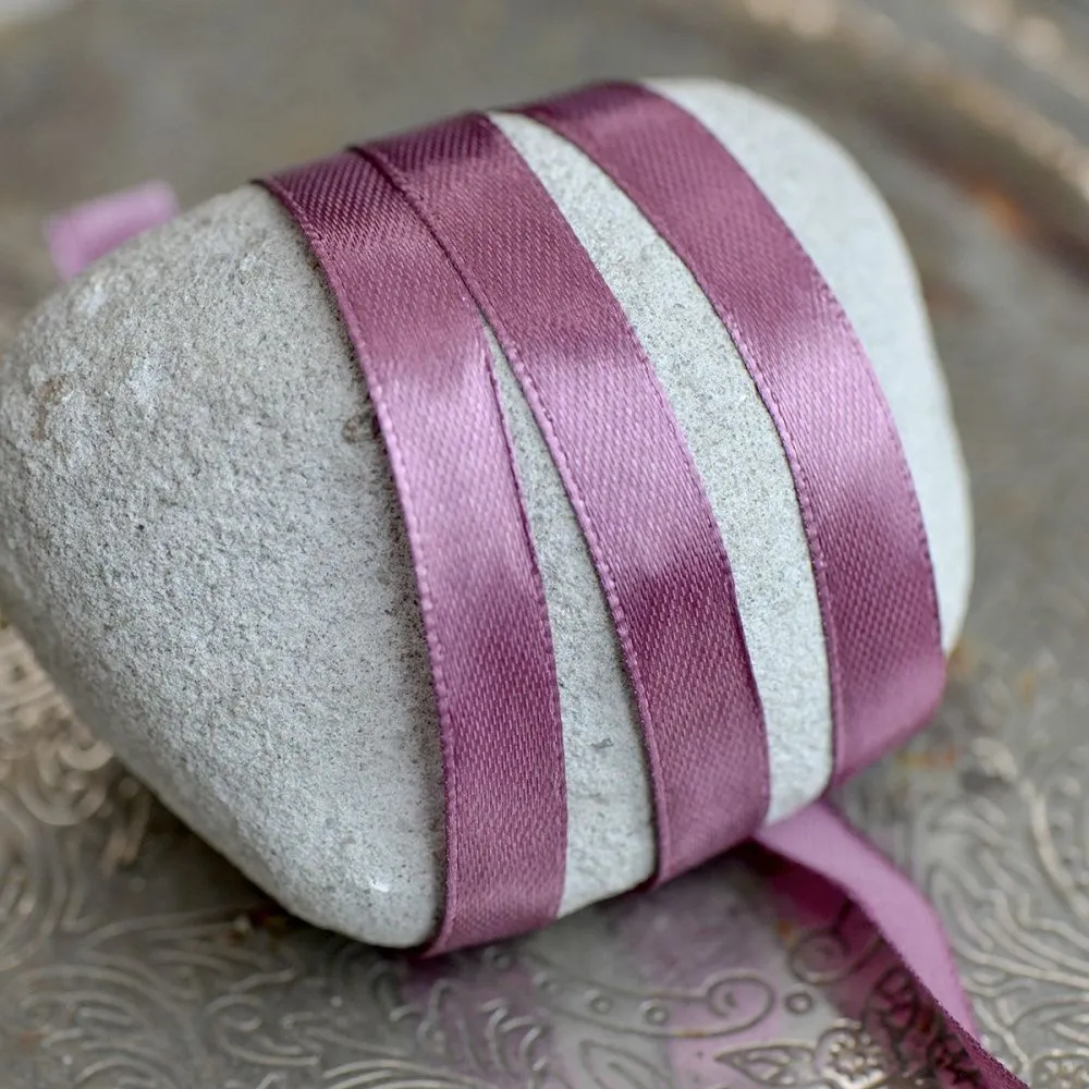 лента, атлас, цвет лилово-сиреневый, ширина 10 мм ленты