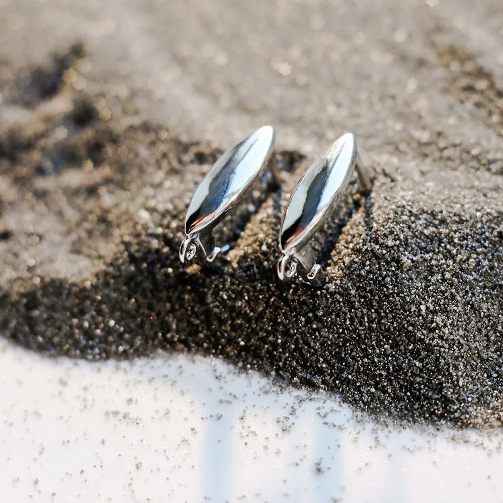 швензы "бьянка", покрытие платиной, 17.5x5x12.5 мм 