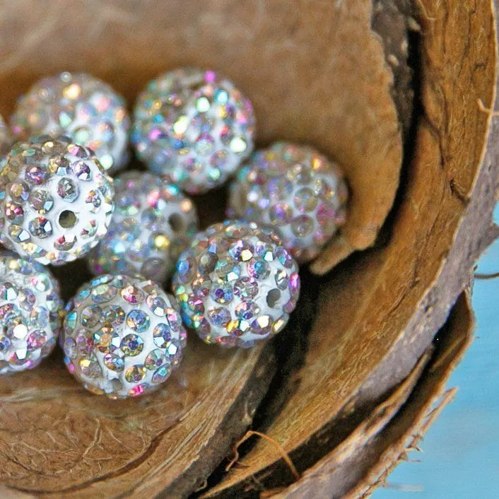 бусина "шамбала" 12, цвет радужный, 12 мм