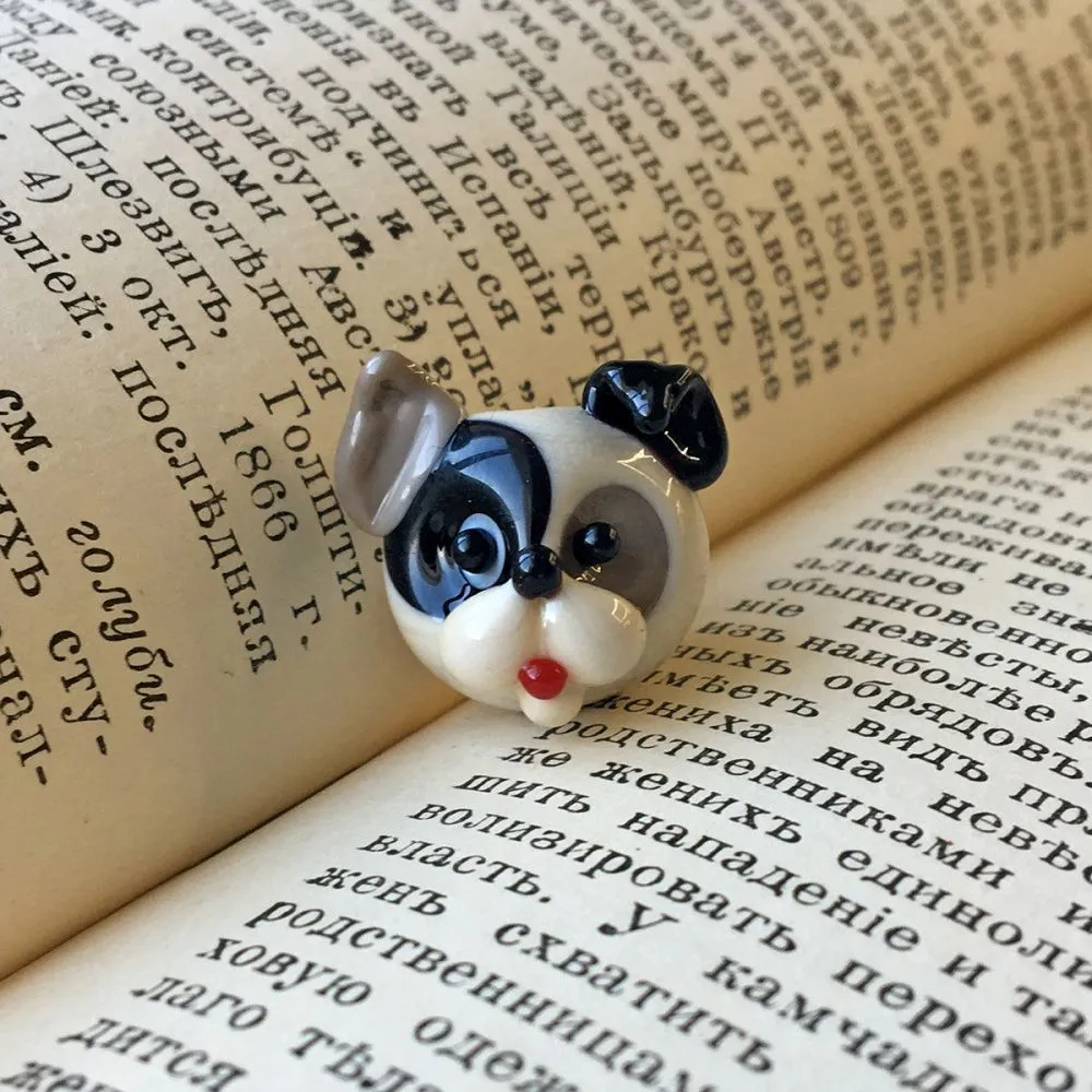 бусина, мурано "пёсик бим", фигурная, 20х19х17 мм