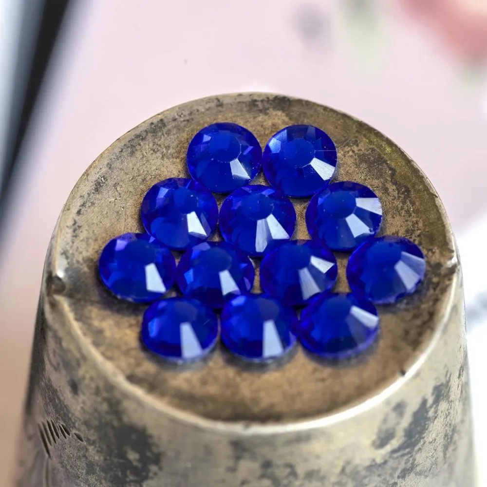 стразы термоклеевые горячей фиксации dmc, синий электрик, ss20