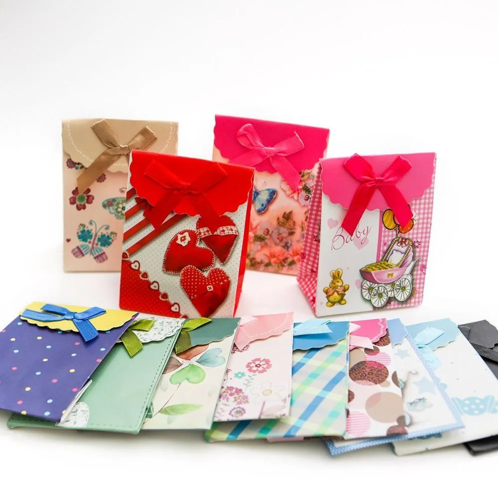 пакет подарочный "мисси", картон, цветовой микс, 105х75 мм