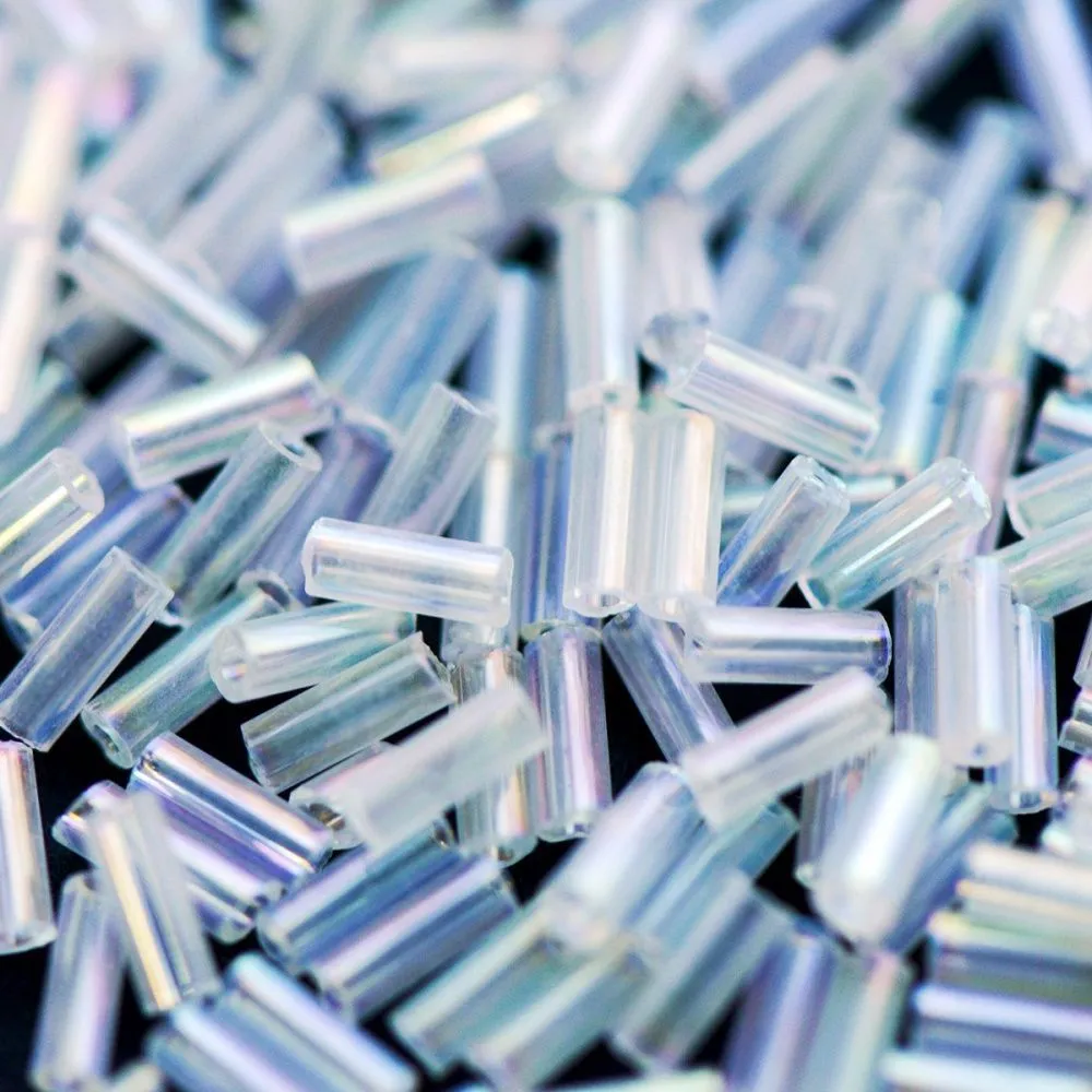 бисер "радуга", стеклярус, цвет прозрачный ав (уп 7 г)