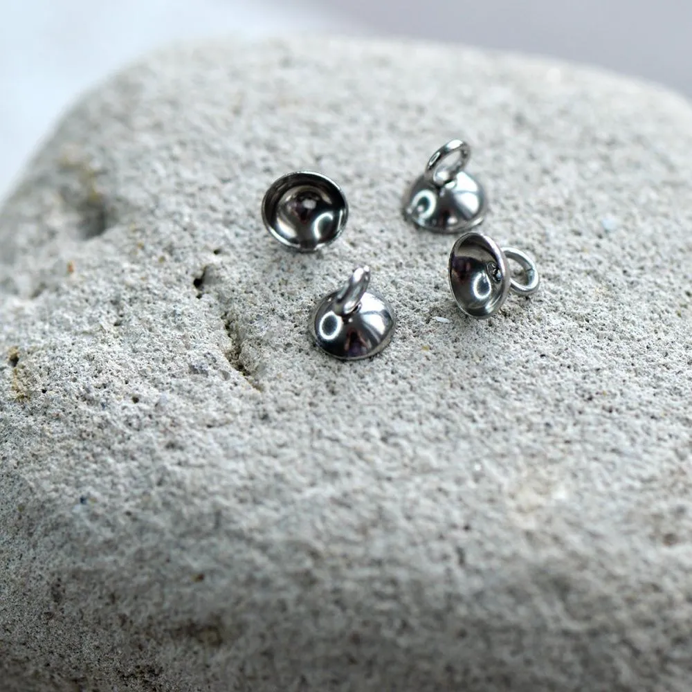 бейл для приклеивания, сталь, 7x6 мм