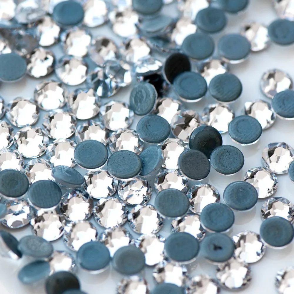 стразы термоклеевые горячей фиксации люкс, cristal, ss20