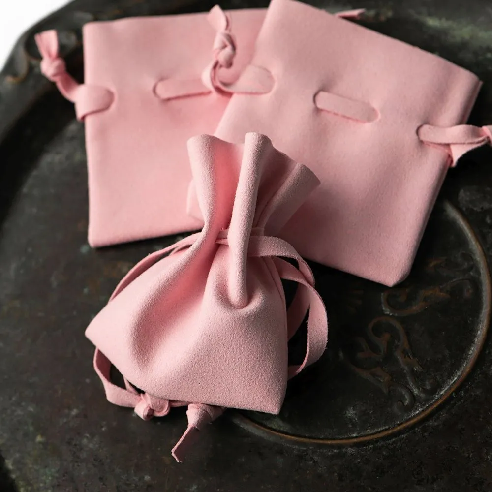 мешочек для украшений, микрофибра, цвет розовый, 8x7 см