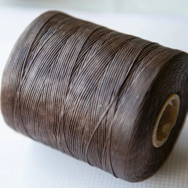 шнур вощеный, цвет коричневый темный, 1х0.5 мм