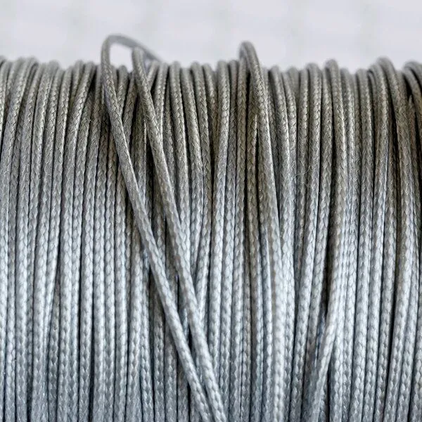 шнур вощеный, цвет серый, 1 мм