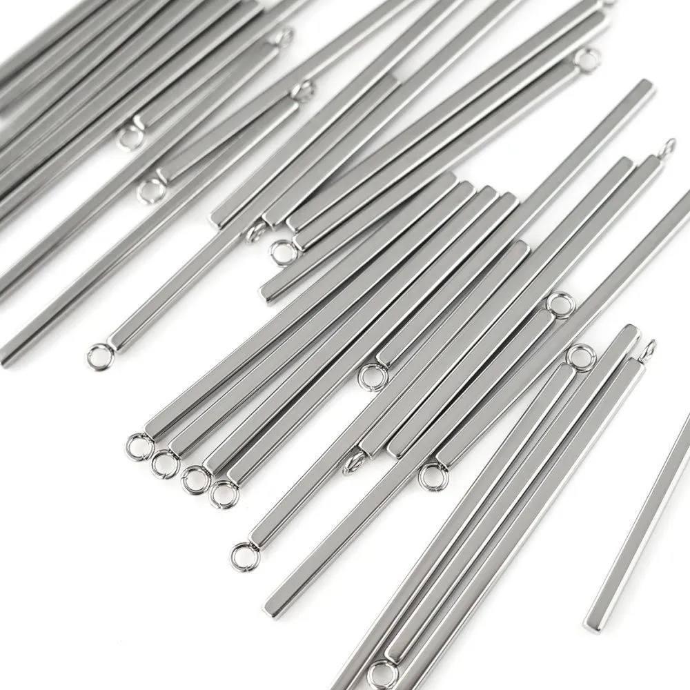 подвеска сталь "стик", цвет стальной, 43x2x2 мм