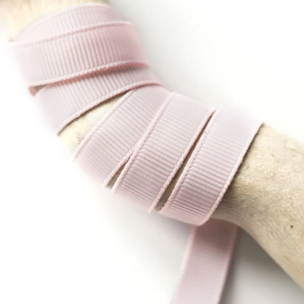 лента репсовая, цвет светло-розовый, ширина 9.5 мм ленты