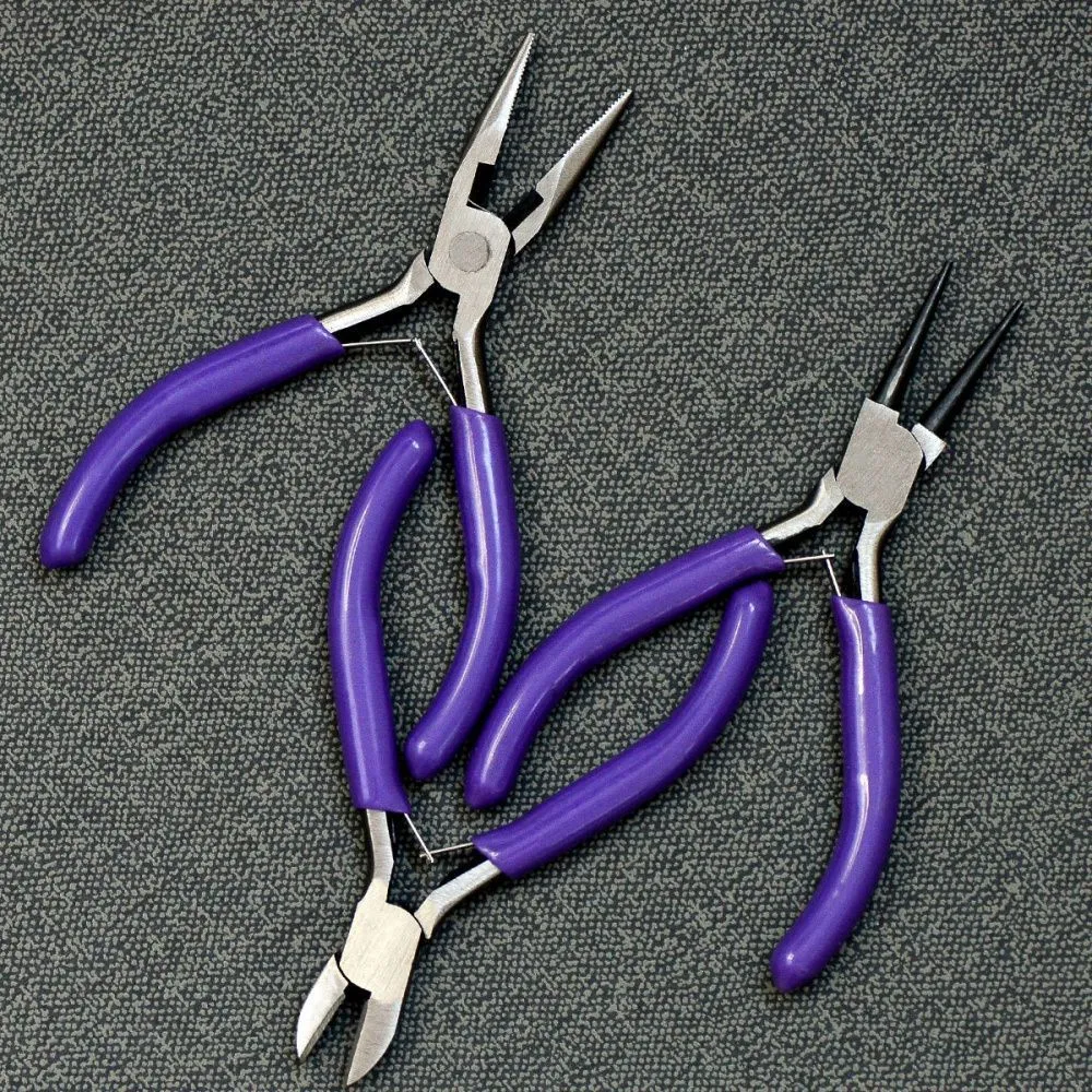 инструмент, набор, сиреневые ручки, 3 шт
