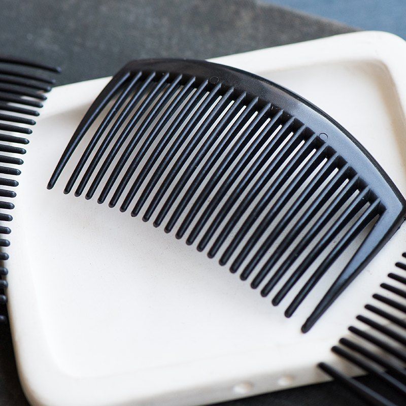 гребешок для волос, пластик, цвет черный, 83x51х4 мм