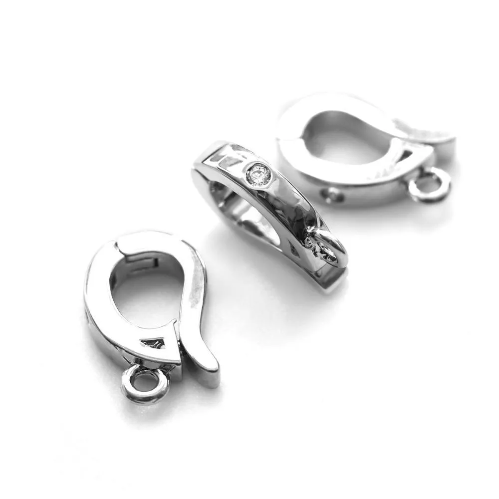 бейл "фолд", с защелкой, цвет платина, 12x10x2.5 мм