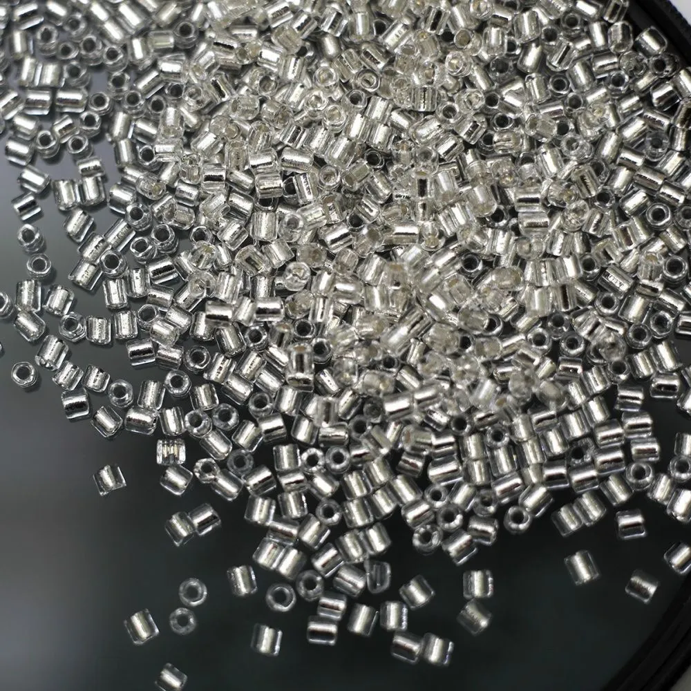 бисер "радуга", рубка, цвет прозрачный/серебрение (уп 7 г)